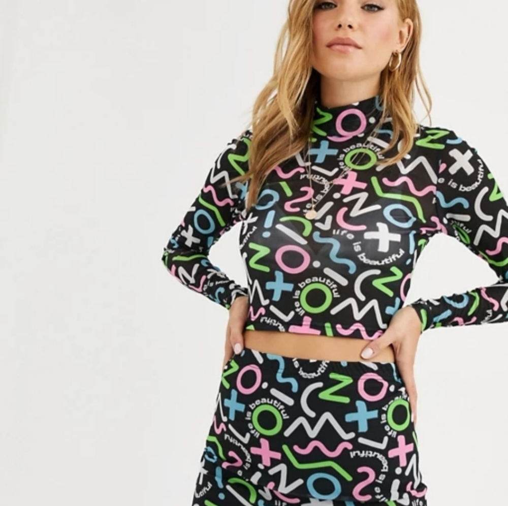 Life is beautiful festival crop top